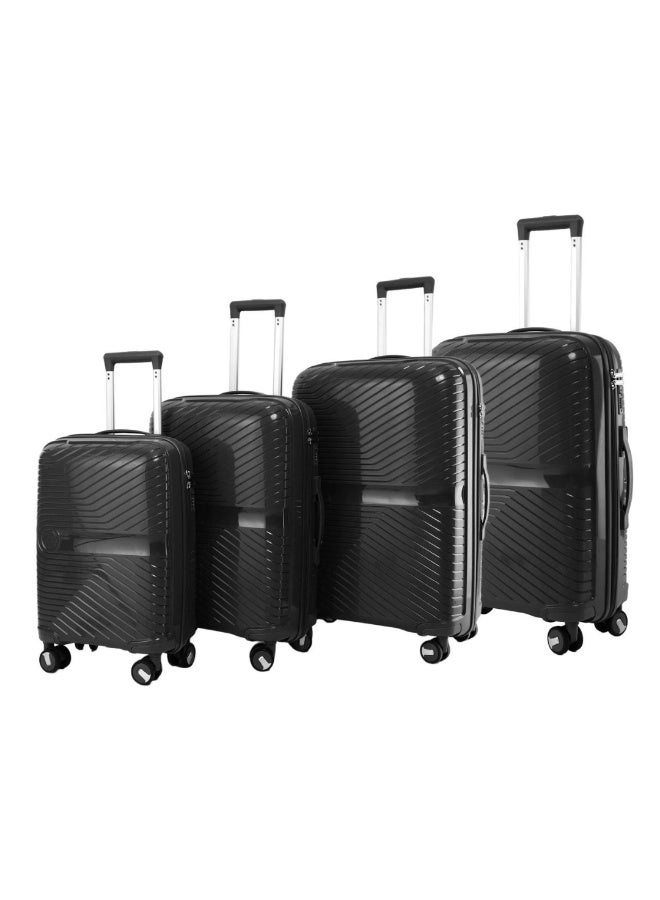 POGAGO 4 Piece Polypropylene Luggage Set | Unbreakable Lightweight Trolley Bags 32” 28” 24” 20” | Durable Hard Shell Suitcase Set with Anti-Theft Zipper | Travel Luggage UAE - Image 1